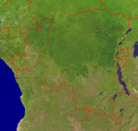 Congo Satellite + Borders 2000x1892